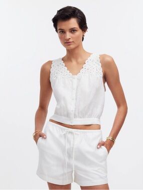 Madewell Top 8 Linen White